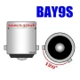 BAY9S, 10x 3030 SMD, CANBUS, 600lm - Rosso, AMPUL.eu