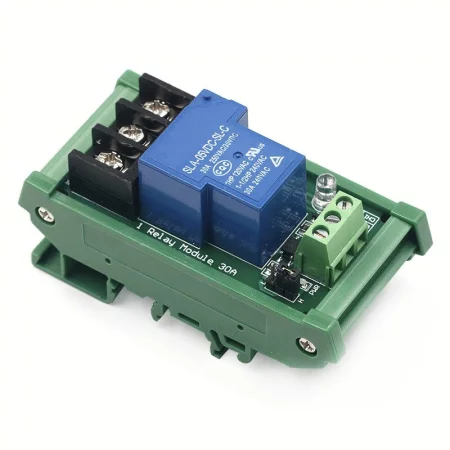Relé SLA-24VDC-SL-C, 250V/30A para carril DIN, AMPUL.eu