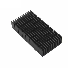 Aluminum heat sink 60x31x12mm with hot melt adhesive tape
