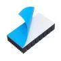Dissipatore di calore 60x31x12 mm in alluminio nero con adesivo