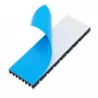 Dissipateur thermique aluminium noir 75x25x5mm avec adhésif