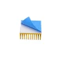 Gold Anodized Aluminum Heat Sink with Adhesive, 35x35x14mm