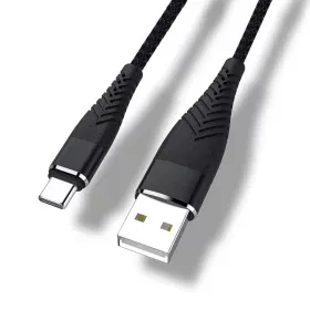 Cablu de încărcare și date, tip C, negru, 1m, AMPUL.eu
