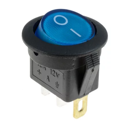 Interruttore culla rotondo 12V LED retroilluminazione