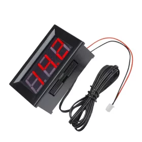 Panelový digitální teploměr -40 °C až 100 °C pro 12V