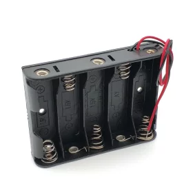 Bateriový box pro 5 kusů AA baterií s výstupem 7.5V