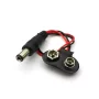 Socket for 9V battery with 5.5x2.1mm connector, AMPUL.eu