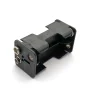 Batterilåda för 4 AA-batterier, 6V, 9V-kontakt