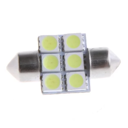 LED 6x 5050 SMD STROPNI - 31 mm, bijeli, AMPUL.eu