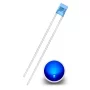 Diode rechteckig 2x3x4mm, Blau diffus, superhelle LED