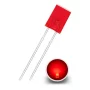 LED rectangular rojo difuso 2x5x7mm, alta luminosidad