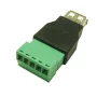 Konektor USB 2.0, samice, šroubovací, AMPUL.eu