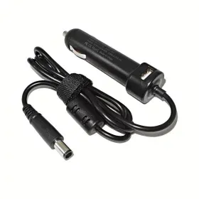 Autoladegerät für DELL Laptops, 19.5V, 90W, 7.4x5.0mm mit USB