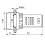LED light with buzzer AD16-22SM, for hole diameter 22mm