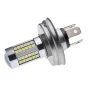 Bec LED P45T 66x SMD 3030, 6V, Alb cald, 1100lm, pentru faruri