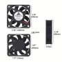 Wentylator 60x60x15mm 12V DC XH2.54 2Pin do chłodzenia