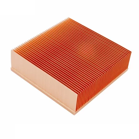 Koppar kylfläns 100x100x30mm med antioxidantbeläggning