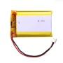 3.7V Li-Pol battery with a capacity of 2000mAh, without memory effect. Integrated protection chip.