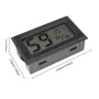 Digitales Hygrometer/Thermometer, schwarz, -50°C bis 70°C