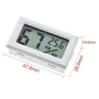 Digitalni higrometer/termometer, -50°C - 70°C, bela barva