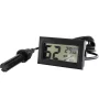 Higrometru/termometru digital, -50°C - 70°C, 1 metru, negru