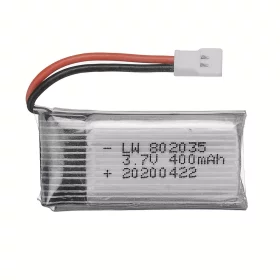 Li-Pol battery 400mAh, 3.7V, 802035, 25C, AMPUL.eu
