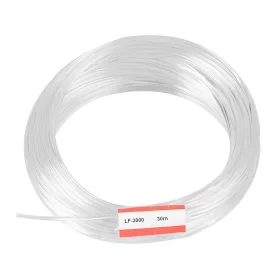 Optisk kabel 3mm, 30 meter, klar lysleder, AMPUL.eu