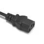 Strömkabel C13 - Plugg E (Schuko), 1,5m, 3x2mm, max.