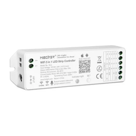WL5 - 5 v 1 kontrolér pro LED s Wi-Fi pro chytré řízení