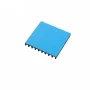 Aluminum heat sink 28x28x3mm with hot melt adhesive tape