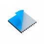 Dissipatore in alluminio 28x28x3mm con nastro adesivo