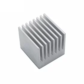 Aluminium kylfläns 30x28.2x28.2mm med smältlim tejp, AMPUL.eu