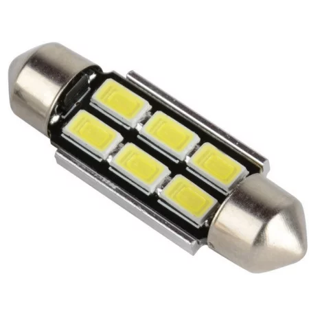 LED 6x 5630 SMD SUFIT, 39mm, fehér, CANBUS, alumínium hűtés