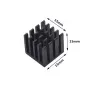 Dissipatore di calore in alluminio 15x15x15 mm con nastro