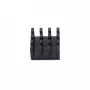 Radiator aluminiu 14x14x8mm cu bandă adezivă, negru