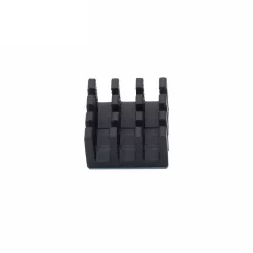 Hliníkový chladič 14x14x8mm s teplovodivou páskou, černý