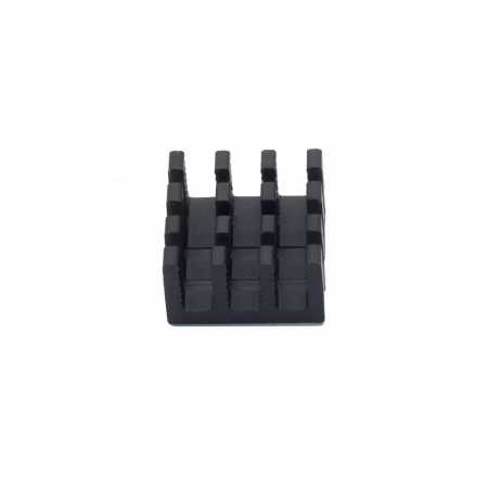 Hliníkový chladič 14x14x8mm s teplovodivou páskou, černý