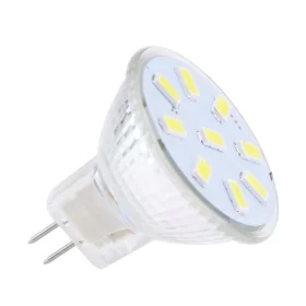 Ampoule LED MR11 9x 5730 2W, 220lm, 120°, blanc naturel