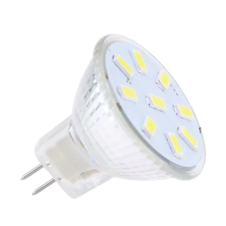 LED žiarovka MR11 9x 5730 2W, 220L, 120°, prírodná biela