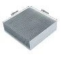 Dissipatore di calore in alluminio 100x100x30 mm, AMPUL.eu