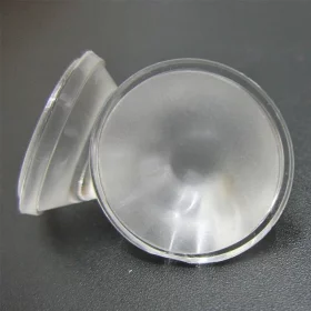 Lens for LED, milky, diameter 20mm, AMPUL.eu