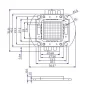 Diode LED SMD 100W, UV 380-385nm, AMPUL.eu