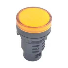 LED indikator 12V, AD16-30D/S, za premer luknje 30 mm, rumene