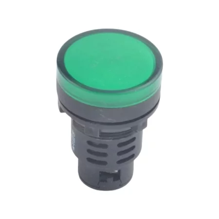 Indicatore LED 12V, AD16-30D/S, per diametro foro 30 mm, verde