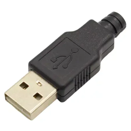 Konektor USB typ A káblový, samec, AMPUL.eu