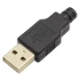 USB-tyypin A-kaapelin liitin, uros, AMPUL.eu