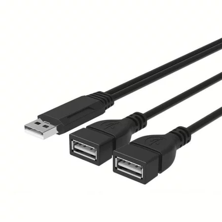 Rozdvojka USB 2.0, čierna, AMPUL.eu