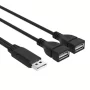 USB 2.0 aljzat, fekete, AMPUL.eu