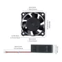 Wentylator 40x40x10mm, XH2.54, 12V DC, 5500RPM