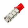 LED 13x 5050 SMD socket T10, W5W - Red, AMPUL.eu